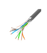 LANBERG FTP kabel CAT.6, Cu, délka 305m, šedý, CPR + Fluke passed, PVC