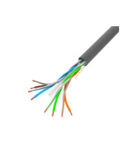 LANBERG UTP kabel CAT.6, Cu, délka 305m, šedý, Fluke passed, PVC