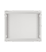 LANBERG Nástěnná jednodílná skříň 19", 9U 600x600 snadná a rychlá montáž (v rozloženém stavu) šedá (RAL7035)