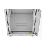 LANBERG Volně stojící skříň 19" 15U/600x800 LCD skleněné dveře šedá