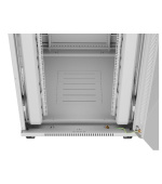 LANBERG Volně stojící skříň 19" 42U/800x1000 LCD skleněné dveře šedá