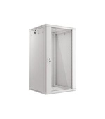 LANBERG 19" RACKOVÁ SKŘÍŇ PRO MONTÁŽ NA STĚNU 22U/600X600 (v rozloženém stavu) S PROSKLENÝMI DVEŘMI ŠEDÁ  V2
