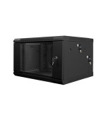 LANBERG RACKOVÁ SKŘÍŇ 19" DVOUDÍLNÁ NÁSTĚNNÁ 6U/600X600 (v rozloženém stavu) ČERNÁ