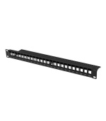 LANBERG PATCH PANEL BLANK 24 PORTŮ 1U PRO MODULY KEYSTONE ČERNÝ