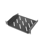 LANBERG 10" PEVNÁ POLICE 1U/254X180MM MAX. NOSNOST DO 20 KG ČERNÁ