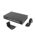 LANBERG SWITCH  24X 100MB POE+/2X COMBO RACK 19" GIGABITOVÝ ETHERNET 360W V2