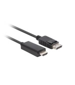 LANBERG DISPLAYPORT(M) V1.1 ->HDMI(M) KABEL 1,8M ČERNÝ
