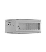 LANBERG RACKOVÁ SKŘÍŇ 19" NÁSTĚNNÁ 4U/600X450 S PERFOROVANÝMI DVEŘMI ŠEDÁ  (PLOCHÉ BALENÍ)