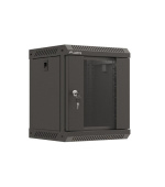 LANBERG RACKOVÁ SKŘÍŇ 10" PRO MONTÁŽ NA STĚNU 6U/300X300 (v rozloženém stavu) S PROSKLENÝMI DVEŘMI ČERNÁ