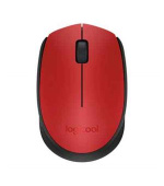Logitech myš Wireless Mouse M171, optická, 2 tlačítka, červená, 1000dpi