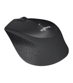 Logitech myš Wireless M330 Silent Plus, optická, bezdrátová, 3 tlačítka, černá, 1000dpi