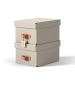 LEITZ úložný box, karton, velikost S, 2 ks béžový