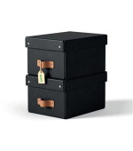 LEITZ úložný box Leitz, karton, velikost S, 2 ks černý