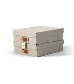 LEITZ úložný box, karton, velikost M nízký, 2 ks béžový