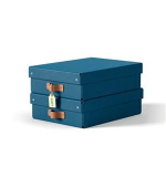 LEITZ úložný box, karton, velikost M nízký, 2 ks námořnická modrá