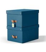 LEITZ úložný box, karton, velikost M, 2 ks námořnická modrá