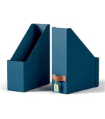LEITZ stojan na časopisy, karton, 2ks námořnická modrá