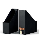 LEITZ stojan na časopisy, karton, 2ks černý
