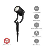 Nedis ZBLOS10RGBW3 - Venkovní světlo Smartlife| 3 x 90 lm | Zigbee 3.0 | 3 x 3 W | RGB | 2700 K | Hliník | Android/ IOS