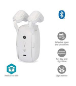 Nedis BTMC10WT1PC - SmartLife Robot se Záclonou | Tyčová Kolejnice | Závěsy | Napájení z baterie| Bílá