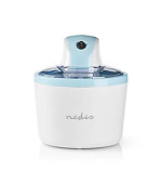 Nedis KAIM110CWT12 - Zmrzlinovač  1.2 l | Bílá / Modrá | Hliník / Plast