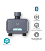 Nedis BTWV20GY - Řízení Spotřeby Vody SmartLife| Bluetooth | Napájení z baterie | IP54 | Maximální tlak vody: 8 bar |