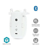 Nedis BTMC20WT1PC - SmartLife Robot se Záclonou | I Kolejnice / U Kolejnice | Závěsy | Napájení z baterie| Bílá