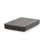 Nedis UPBKW15W5000BK - Powerbanka | 5000 mAh | Bezdrátové nabíjení / Výstup1x USB-C | Vstup1x USB-C | PD3.0 20W