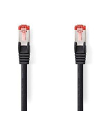 Nedis CCGL85221BK15 - Síťový kabel CAT6 | S / FTP | RJ45 Zástrčka - RJ45 Zástrčka | 1,5 m | Kulatý | LSZH | Černá