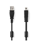 Nedis CCGL60810BK20 - USB Kabel | USB 2.0 | USB-A Zástrčka | UC-E6 8-Pins Zástrčka | 2.00 m | Kulatý | PVC | Černá