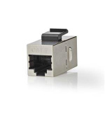 Nedis CCGB89015ME - Síťová spojka CAT6a / CAT7 | Stíněné | RJ45 Zásuvka | RJ45 Zásuvka | Přímý | Kov | Box