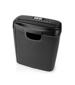 Nedis PASH120BKA4 - Skartovačka| Křížový řez | 6x stránek A4 | 12 l | Bezpečnostní standard: DIN 4 | 300 W | Černá