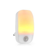 Nedis LNLW10WT- LED Noční Světlo do Zásuvky | Pohybový senzor | Denní / noční senzor | 0.55 W | 11 lm | Teplá Bílá