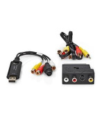 Nedis VGRRU101BK - Video Převodník | USB 2.0 | 480p | A / V kabel / Scart