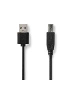 Nedis CCGL60101BK20 - USB Kabel | USB 2.0 | USB-A Zástrčka | USB-B Zástrčka | 2.00 m | Černá