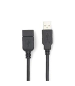 Nedis CCGL60010BK30 - USB Kabel | USB 2.0 | USB-A Zástrčka | USB-A Zásuvka | 3.00 m | Černá