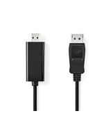 Nedis CCGL37100BK30 - Displayport kabel | DisplayPort Zástrčka | Konektor HDMI | 3.00 m | Černá