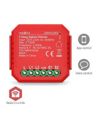 Nedis ZBWD20RD - SmartLife Spínač Zigbee 3.0 | 2x100 W | Připojení terminálu | Aplikace ke stažení pro: Android™ / IOS