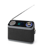 Nedis RDDB5110BK - DAB+ Rádio- Stolní Provedení/ DAB+ / FM | 2.4 " | Digitální | 24 W | Bluetooth®  Budík | Černá