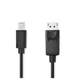 Nedis CCGL37400BK20 - Mini DisplayPort - DisplayPort 1.2 | Mini DisplayPort Zástrčka - DisplayPort Zástrčka | 2 m