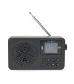 Nedis RDFM2225BK - FM Rádio | 2 W | Napájení Accu / Napájení z USB | Digitální | 2 W | Velikost obrazovky: 1.77 "