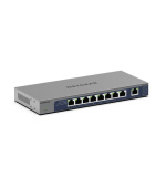Netgear 8-Port Gigabit Ethernet Unmanaged Switch with 1 dedicated 10G/Multi-Gig Port  - GS108MX