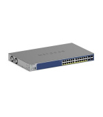 Netgear 24-Port Gigabit Ethernet, PoE+, Smart Switch, 4 SFP+ Ports (190W) - GS728TXP