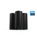 Netgear Orbi 870 Series Tri-Band WiFi 7 Mesh 3-pack (1 router + 2 satellites) Black