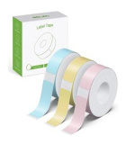 PEACH PE101 - štítky, 12x40mm, 3x180ks, termální syntetický papír, modrá, žlutá, růžová