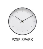 PLATINET NÁSTĚNNÉ KULATÉ HODINY SPARK, tichý mechanismus