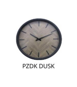 PLATINET NÁSTĚNNÉ KULATÉ HODINY DUSK, tichý mechanismus