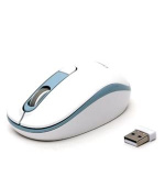 OMEGA MOUSE WIRELESS1000/1200/1600 DPI WHITE-BLUE