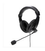 PLATINET FIESTA HEADSET STEREO WITH MIC USB-A DIGITAL BLACK