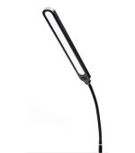 PLATINET stojací lampa SIGNUS 10W 84 LED 500 lumenů, černá, výška 150cm